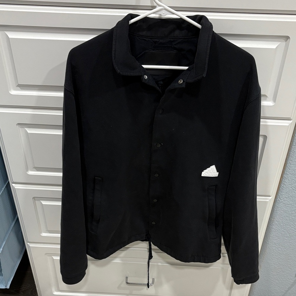 Adidas Men's Black Shirt Jacket